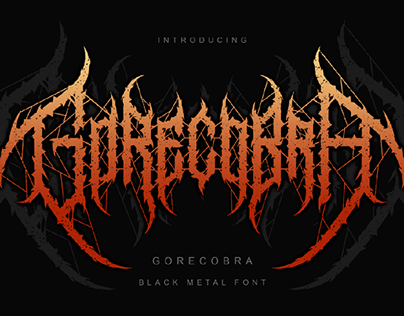 Gorecobra | Black Metal Font Vol. 4
