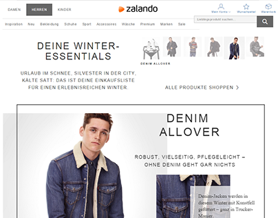 Zalando Trend Shop Men Essentials Fashion Store
