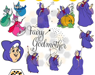 Cinderella Fairy Godmother SVG