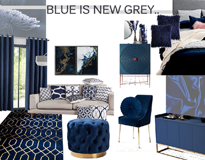 Blue Is New Grey #trendinginteriors