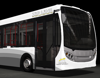 Manchester Transit Authority Rebranding Bus Design