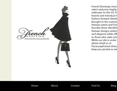Website concept for French-Dressing