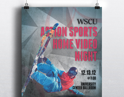 Action Sports Home Video Night Poster