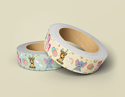 Cute Animal Washi Tape Design