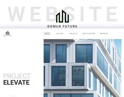 DOMUS FUTURE | Construction projects website| UI/UX
