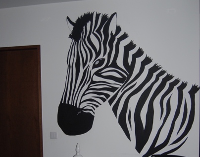 Living Room Decor Zebra