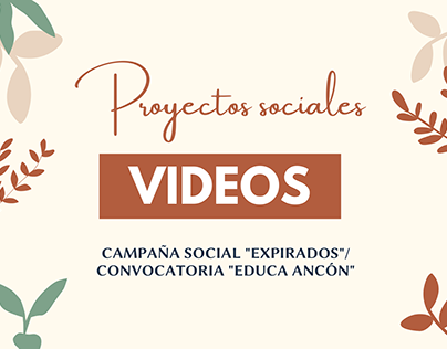 Proyectos sociales - VIDEOS