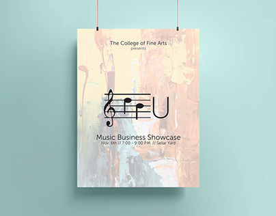 DBU Music Business Showcase Poster