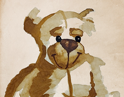 teddy bears watercolor illustration
