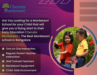 unlocking potential cherubs montessori in Bangalore
