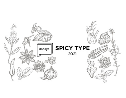 36 Days of Type in Kitchen exploring spices