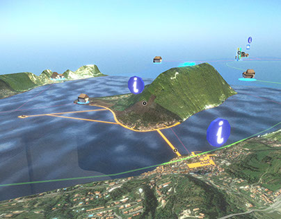 Floating Piers 3D Map
