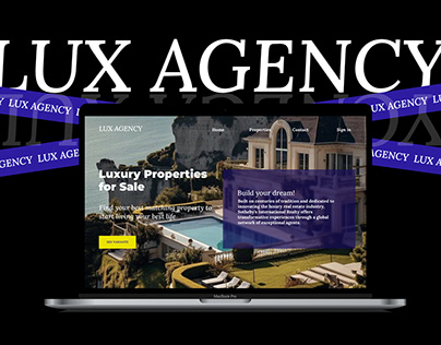 Lux Agency- Website design