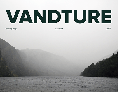 VANDTURE | Landing page | UI/UX design