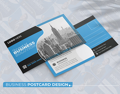 Business Postcard Design Template.