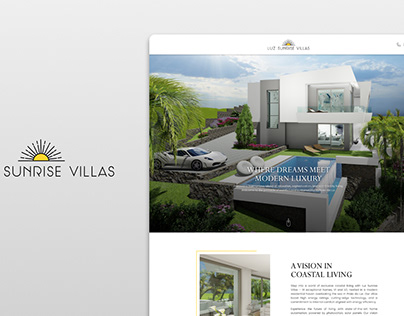 Property/ Real Estate Landing Page UI, Logo Design