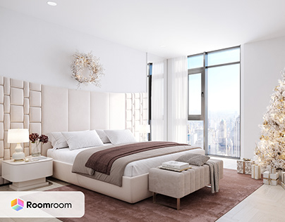 Virtual staging Bedroom Contemporary style