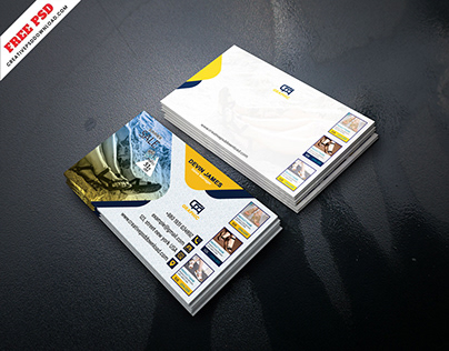 Professional Business Card Template Free PSD