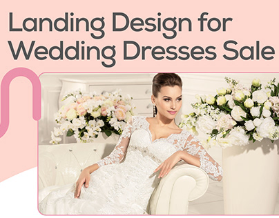 Landing Design for Wedding Dresses Sale