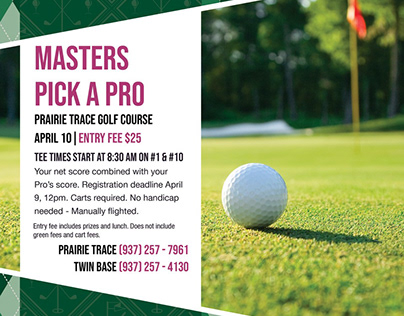 Masters Pick A Pro Event Sponsorship
