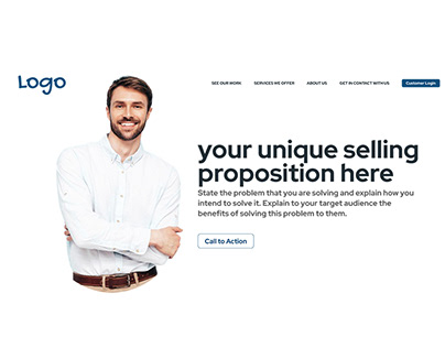 Small Business Landing Page Template
