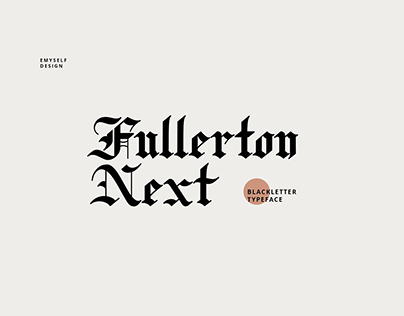 Fullerton typeface Font Template