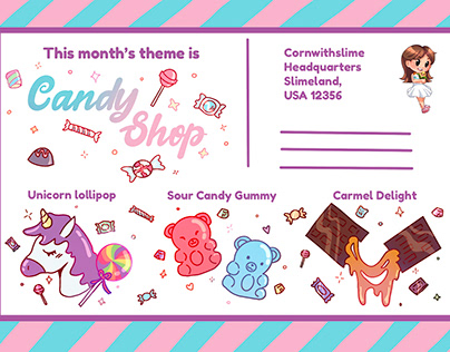 Candy Shop Postcard