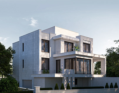 Stone modern villa