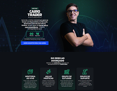 Página de Vendas Mentoria Cairo Trader