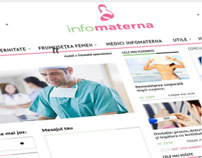 Infomaterna.ro website design