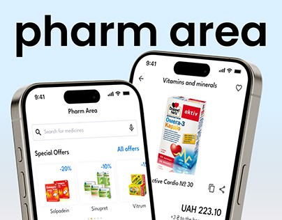 Pharm Area - Mobile App UX/UI Design