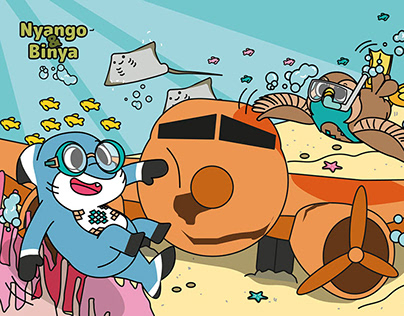 "Nyango & Binya" Morotai Mascot Design