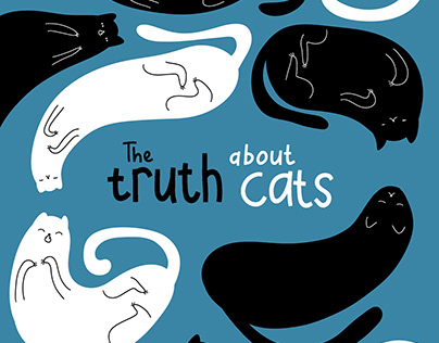 Book Cover Illustration About Cats