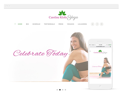 Caroline Klohs Yoga Website