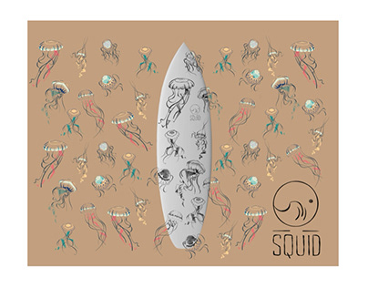 Squid surfboard