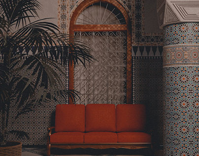 TRADITIONAL ROOM IN MOROCCO
