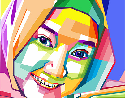 WPAP WOMAN COLORFUL