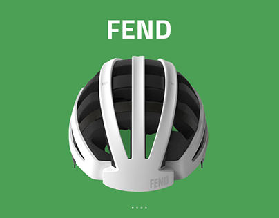 FEND Helmets web-design concept
