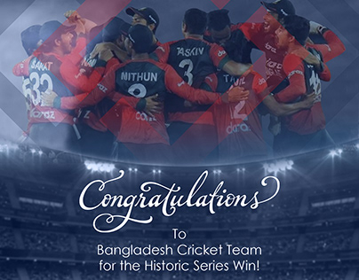 Bangladesh Team Congratulations Post Template