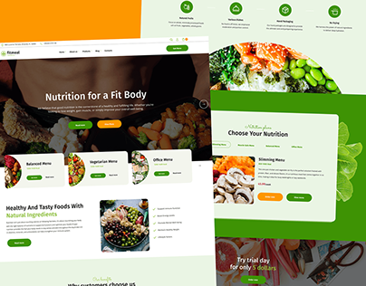 Nutritional Foods Website Design