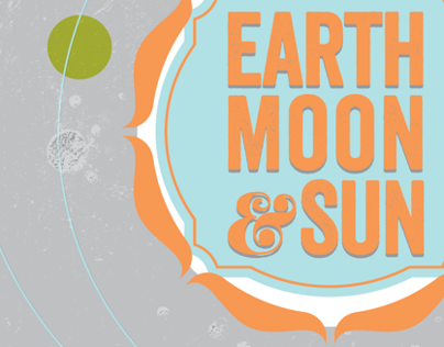 "Earth, Moon and Sun" Poster