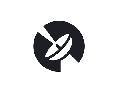 Beam Logo Design - Negative Space / Satellite Signal
