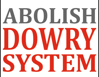 Social Awareness Poster Against DOWRY SYSTEM