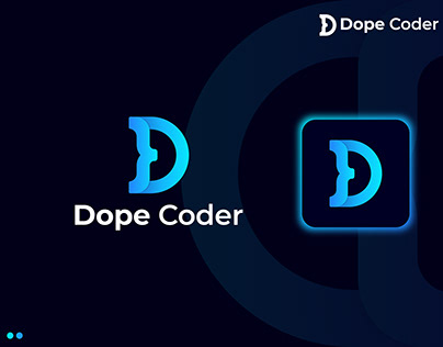 Dope Coder, (Letter D+Code) Modern Logo Design Concept