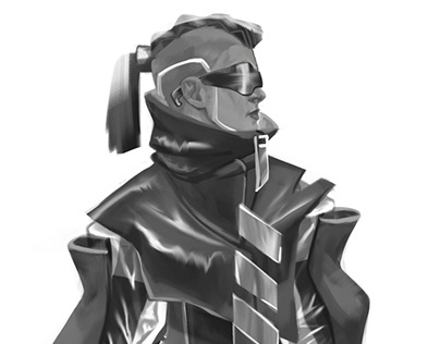Futuristic outfit character design