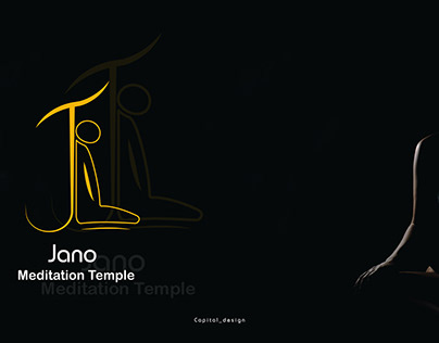 "JANO-MEDITATION TEMPLE" logo design