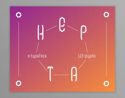 Hepta / typeface