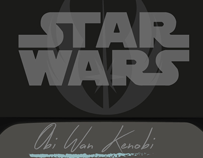 Ilustracion a Vectores de Obi Wan Kenobi