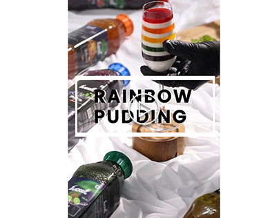 Video editing with Motion graphics (Rainbow Pudding)