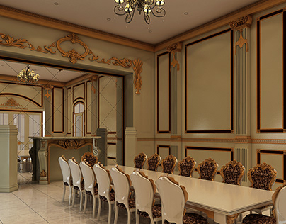 Extravagant Baroque Style Interior Visualization
